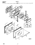 DOOR Diagram and Parts List for TEB754CCS2  Tappan Wall Oven