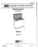 COVER Diagram and Parts List for FRM2715A-88  Frigidaire Freezer
