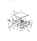 CONTROL PANEL Diagram and Parts List for KB443GDM1  Frigidaire Wall Oven
