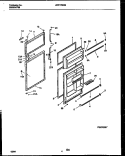 DOOR PARTS Diagram and Parts List for WRT17DRBD1  Frigidaire Refrigerator