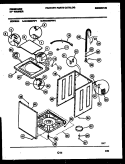 CABINET PARTS Diagram and Parts List for WA8800PW2  Frigidaire Washer