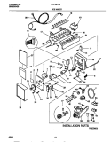 ICE MAKER Diagram and Parts List for MRT18TRED0  Frigidaire Refrigerator