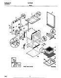 BODY Diagram and Parts List for WEF322BEWB  Frigidaire Range