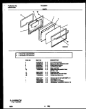 DOOR PARTS Diagram and Parts List for FEF334SADA  Frigidaire Range