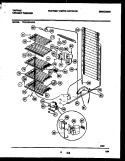 SYSTEM AND ELECTRICAL PARTS Diagram and Parts List for TFU21M7AW0  Tappan Freezer