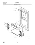 WINDOW MOUNTING PARTS Diagram and Parts List for WAC083K7A4  Westinghouse Air Conditioner