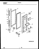 REFRIGERATOR DOOR PARTS Diagram and Parts List for FRS22WHAW0  Frigidaire Refrigerator