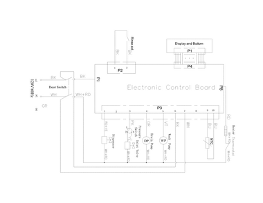 Wiring Diagram Diagram and Parts List for 58712339F01B  Kenmore Dishwasher