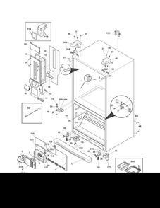 Cabinet Diagram and Parts List for EI23BC60KS7A  Electrolux Refrigerator