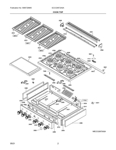 Part Location Diagram of 5304530061 Frigidaire TRIM ASMY