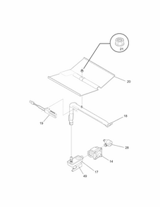 Burner Diagram and Parts List for 79030522802  Kenmore Wall Oven