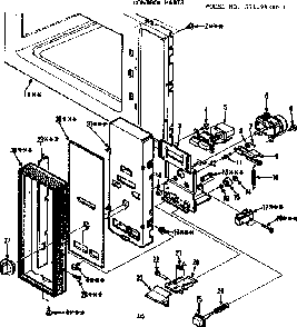 Control Parts Diagram and Parts List for 5649938010  Kenmore Microwave