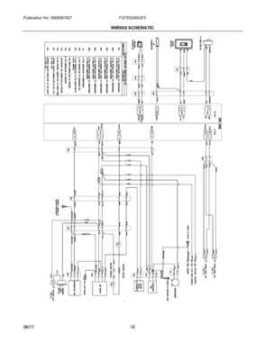 06 - WIRING SCHEMATIC Diagram and Parts List for FGTR2045QF5  Frigidaire Refrigerator