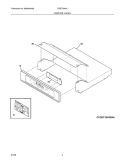 Part Location Diagram of 318575121 Frigidaire PANEL ASSEMBLY