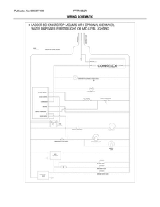 Wiring Schematic Diagram and Parts List for FFTR16B2RS0  Frigidaire Refrigerator