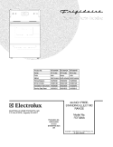 COVER Diagram and Parts List for FEF326ABK  Frigidaire Range