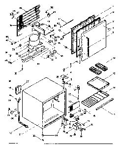 Part Location Diagram of 300475 Whirlpool CASING FRONT