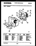 AIR HANDLING PARTS Diagram and Parts List for WAC053S7A2  Frigidaire Air Conditioner