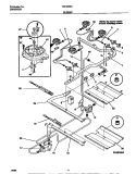 BURNER Diagram and Parts List for TGF355BCWC  Tappan Range