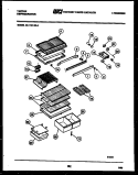 SHELVES AND SUPPORTS Diagram and Parts List for 95-1787-00-04  Tappan Refrigerator