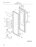 REFRIGERATOR DOOR Diagram and Parts List for PHS69EJSS1  Frigidaire Refrigerator