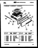 BROILER DRAWER PARTS Diagram and Parts List for 24KPMAWAN4  Tappan Range