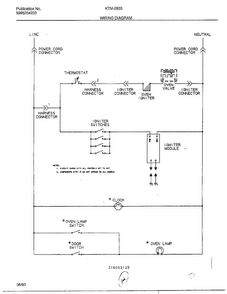 Wiring Diagram Page 2 Diagram and Parts List for 2833-80B  Frigidaire Range