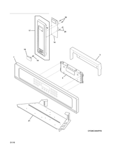 Part Location Diagram of 5304503763 Frigidaire CONTROLLER