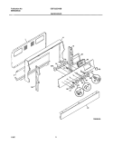BACKGUARD Diagram and Parts List for GEF352CHSB  Gibson Range