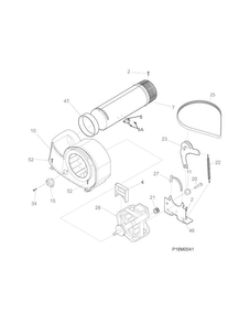 Motor Diagram and Parts List for FFRG1001PW1  Frigidaire Dryer