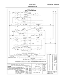 Wiring Diagram Diagram and Parts List for EI30EF45QSC  Electrolux Range