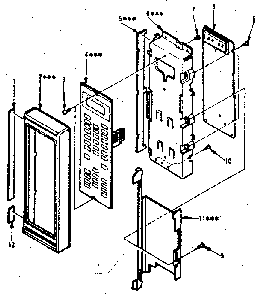 Control Panel Parts Diagram and Parts List for 5648998600  Kenmore Microwave