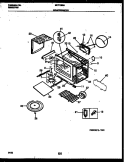 WRAPPER AND BODY PARTS Diagram and Parts List for MCT1390A1  Frigidaire Microwave