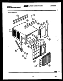 CABINET PARTS Diagram and Parts List for AG25E5RVA  Gibson Air Conditioner