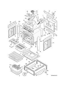 Body Diagram and Parts List for 79042533315  Kenmore Range