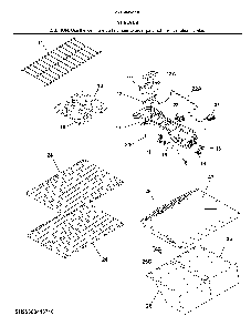 Shelves Diagram and Parts List for 25360413716  Kenmore Refrigerator