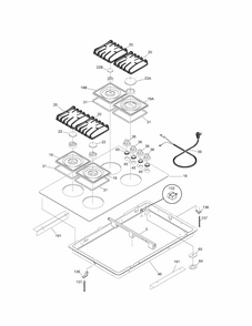 Part Location Diagram of 318221647 Frigidaire Grate - Black