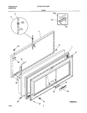 DOOR Diagram and Parts List for FFC09C7AW1  Frigidaire Freezer