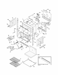 Lower Oven Diagram and Parts List for 79047772401  Kenmore Wall Oven