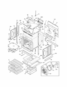Lower Oven Diagram and Parts List for 79049523311  Kenmore Wall Oven