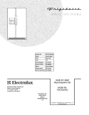 COVER Diagram and Parts List for FSC23LR5JM2  Frigidaire Refrigerator