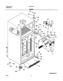 CABINET Diagram and Parts List for GLRT187TAQ0  Frigidaire Refrigerator