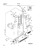 CABINET Diagram and Parts List for GS23HSZBC2  Frigidaire Refrigerator