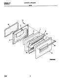 DOOR Diagram and Parts List for GEF322WBDB  Gibson Range