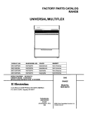COVER Diagram and Parts List for MGF303PGWK  Uni Range