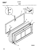 DOOR Diagram and Parts List for MFC13M6BW1  Frigidaire Freezer