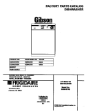 COVER Diagram and Parts List for GDB421RHS0  Gibson Dishwasher