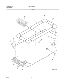 CABINET Diagram and Parts List for MFC13M4FW4  Frigidaire Freezer