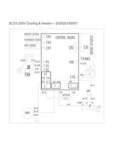 Wiring Diagram Diagram and Parts List for 25371124012  Kenmore Air Conditioner