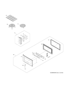 Control Panel,door,miscellaneous Diagram and Parts List for EI30BM60MSB  Electrolux Microwave